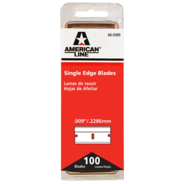 American Line Blade Razor Single Edge 100Pk 66-0089DIS